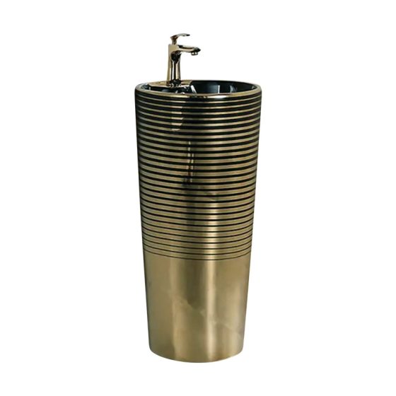 LT-321-GID-G12 gold pedestal-basins