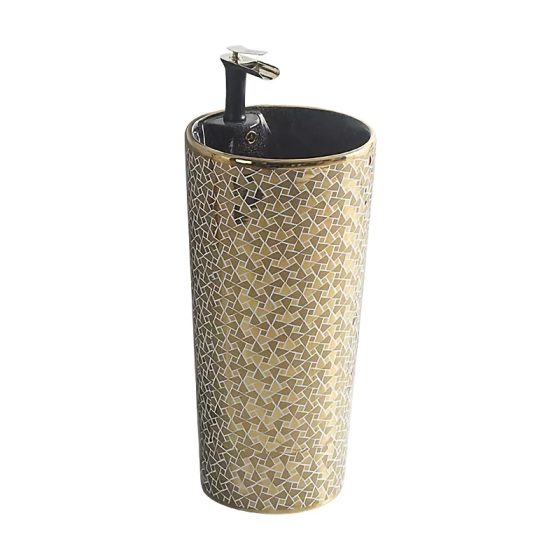 LT-321-GID-GBL patterned pedestal-basins