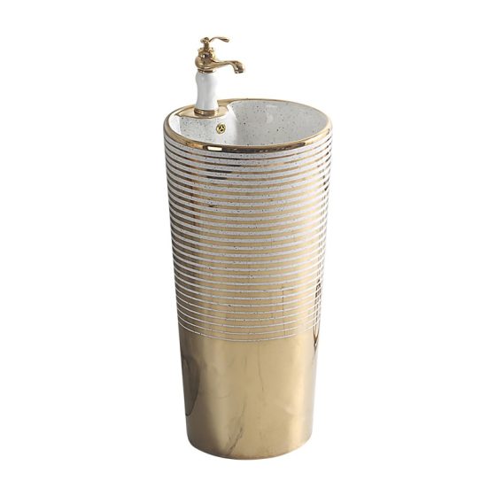 LT-321-GID-GW2 gold pedestal-basins