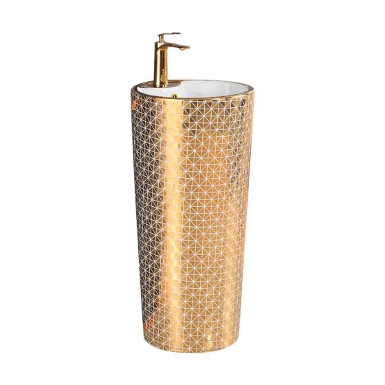 LT-321-GID-GW4 gold pedestal-basins