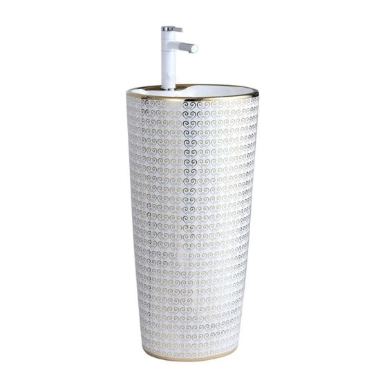 LT-321-GID-SW1 white pedestal-basins