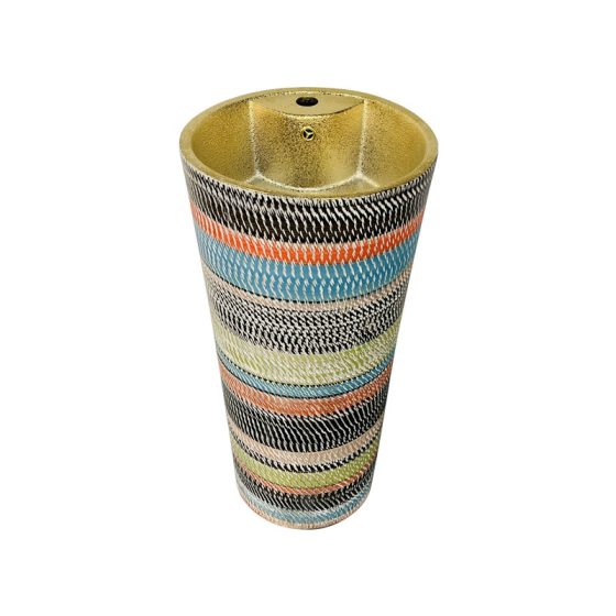 LT-321-HE-GI-CT10 patterned pedestal-basins