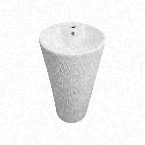 LT-321-HE-M-W1 white pedestal-basins
