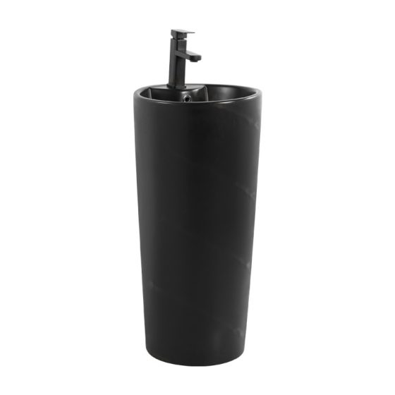 LT-321-M-BL black pedestal-basins