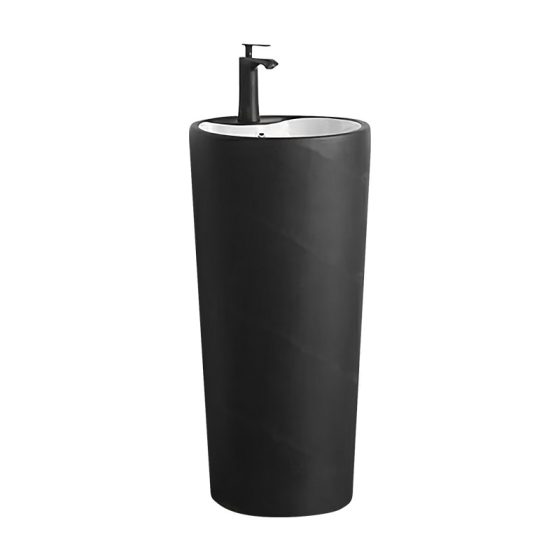 LT-321-M-BLW black pedestal-basins