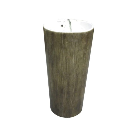 LT-321-SE-BRW2 gold pedestal-basins