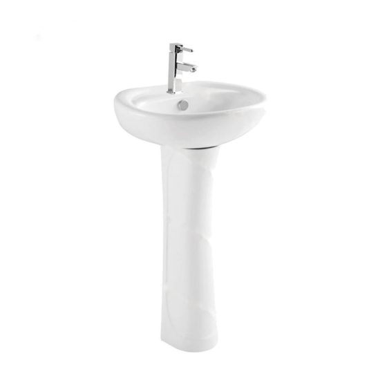 LT-322P white pedestal-basins
