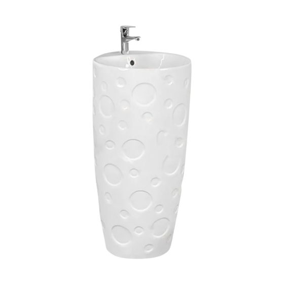 LT-323 white pedestal-basins