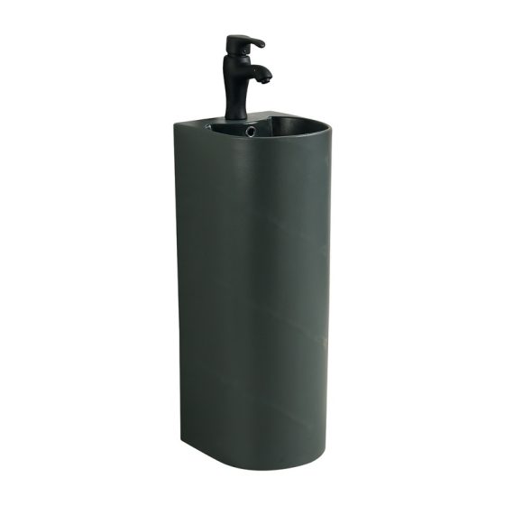 LT-325-FG-OG black pedestal-basins