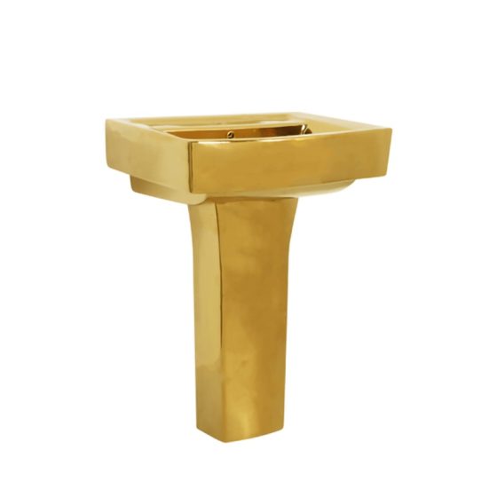 LT-325P-GI-PG gold pedestal-basins