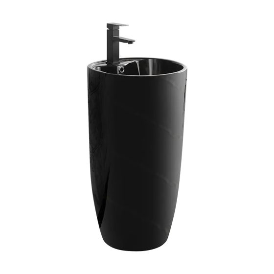 LT-326-CG-BL black pedestal-basins