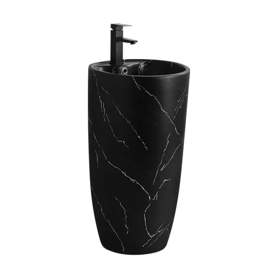 LT-326-DP-M-CT16 black pedestal-basins