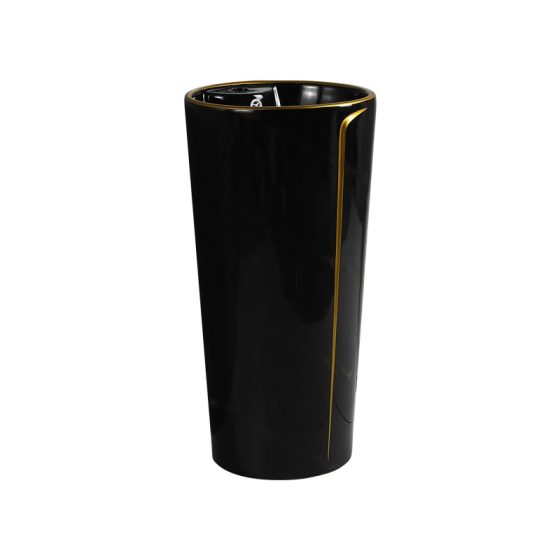 LT-327-CG-BLGL2 black pedestal-basins
