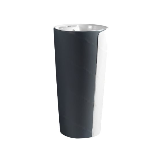 LT-327-CG-WDG black pedestal-basins