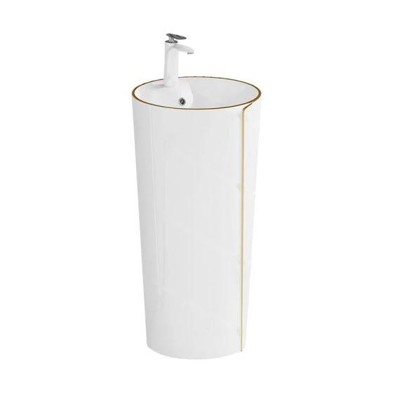 LT-327-CG-WGL white pedestal-basins