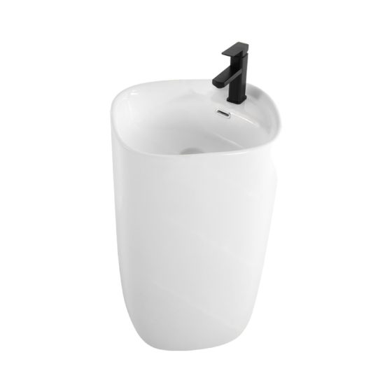 LT-328 white pedestal-basins