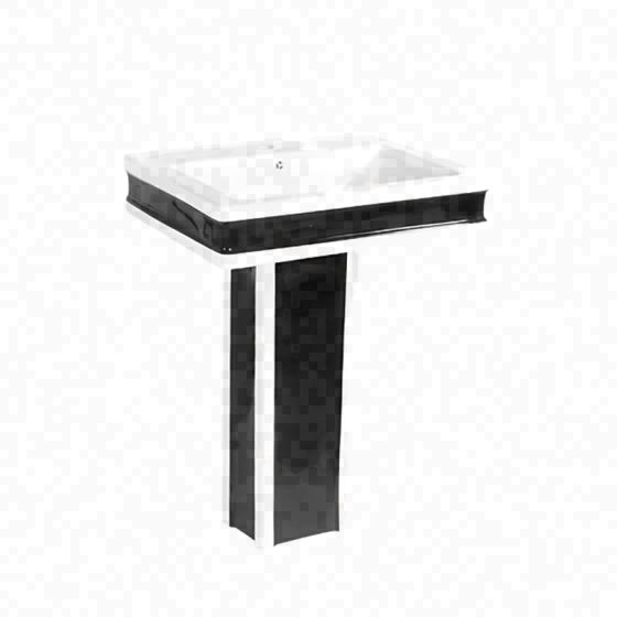 LT-328P-CG-WBL black pedestal-basins