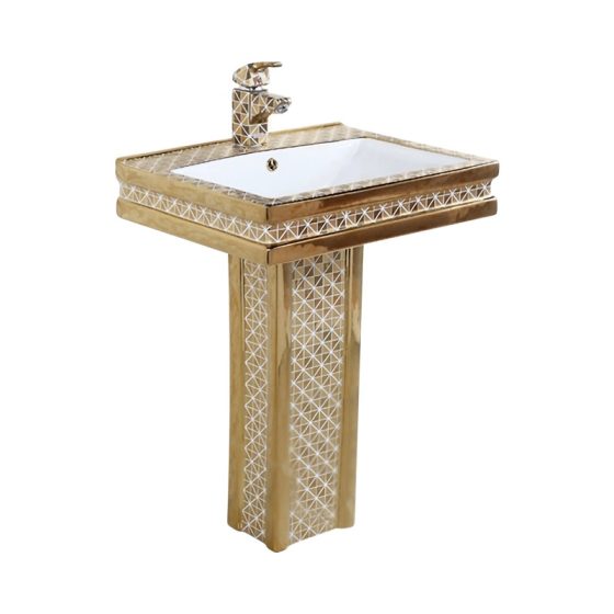 LT-328P-GID-G1 gold pedestal-basins