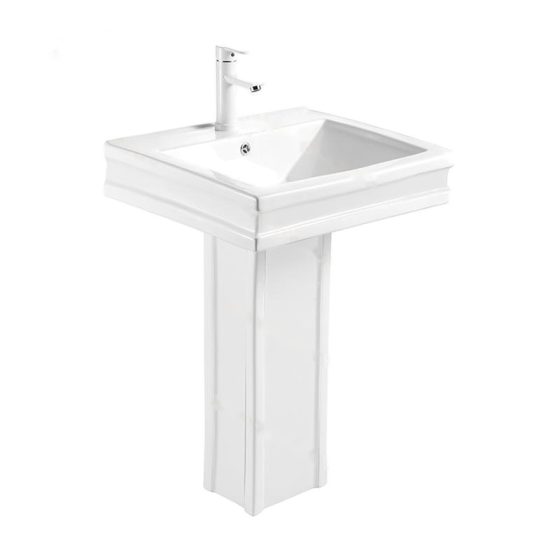 LT-328P white pedestal-basins