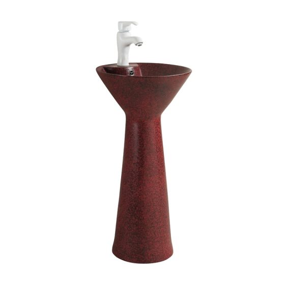 LT-333-CDG-M-V colored pedestal-basins