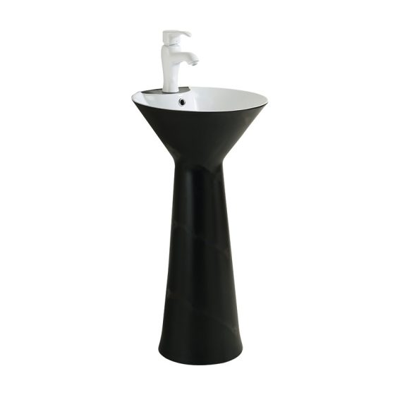 LT-333-CG-UBLNW black pedestal-basins