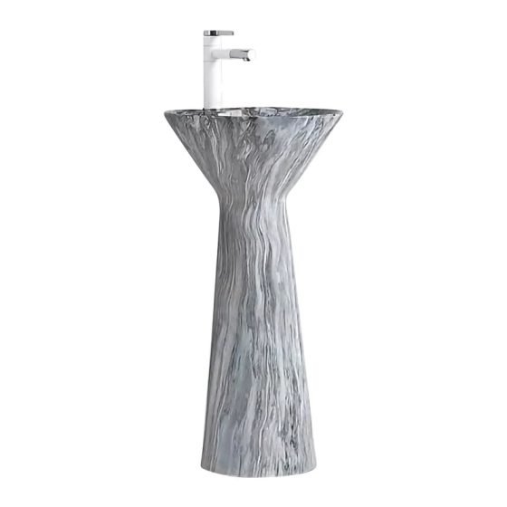 LT-333-DP-CT-10 patterned pedestal-basins