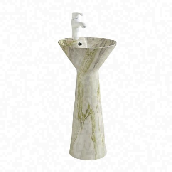 LT-333-DP-CT-122 patterned pedestal-basins