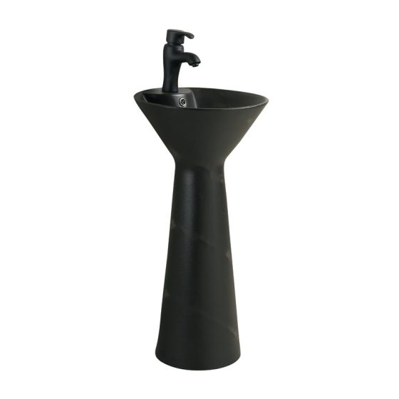 LT-333-FG-BL black pedestal-basins