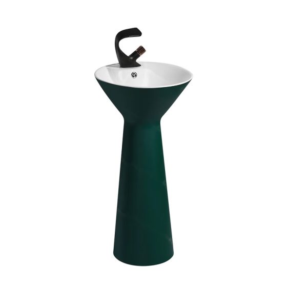 LT-333-M-BGW colored pedestal-basins