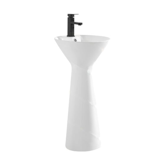 LT-333 white pedestal-basins