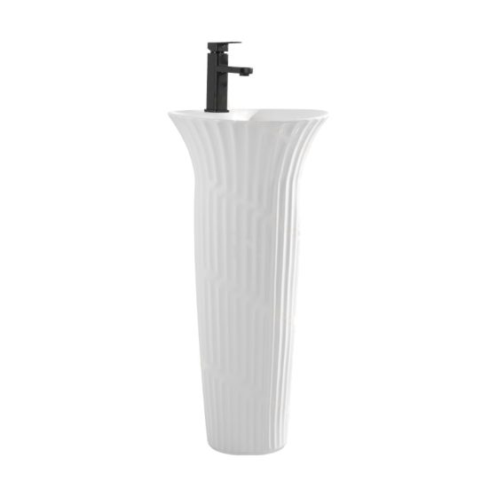 LT-336 white pedestal-basins