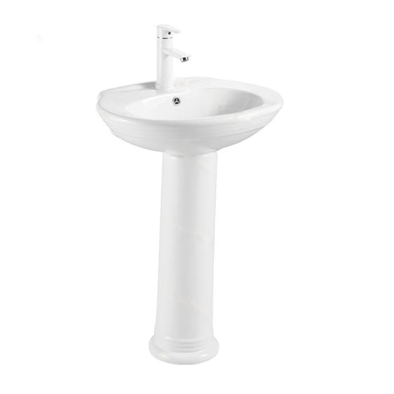 LT-337P white pedestal-basins