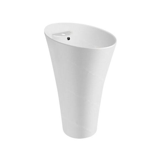 LT-341 white pedestal-basins