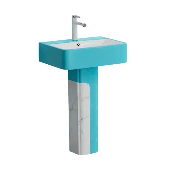 LT-345P-DP-WBU colored pedestal-basins