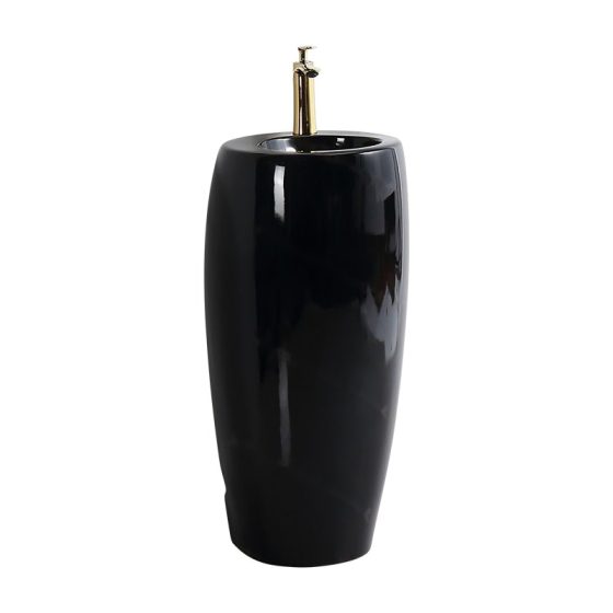 LT-346-CG-BL black pedestal-basins