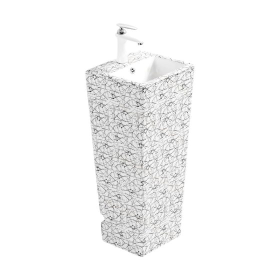 LT-347-DC-CT3 white pedestal-basins