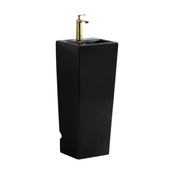 LT-347-M-BL black pedestal-basins