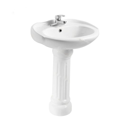LT-347P white pedestal-basins
