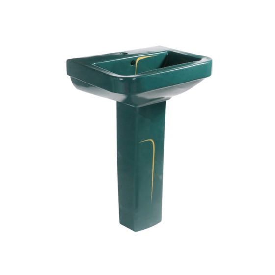 LT-350P-CG-BGGL patterned pedestal-basins