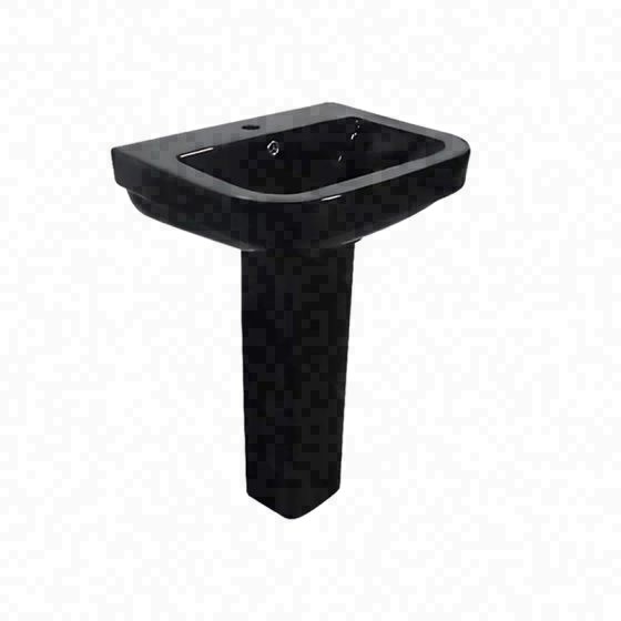LT-350P-CG-BL black pedestal-basins