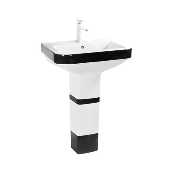 LT-350P-CG-WBL white pedestal-basins