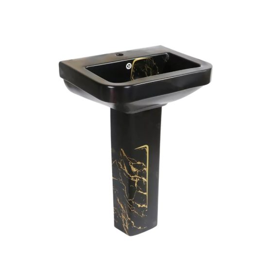 LT-350P-GID-BLG black pedestal-basins