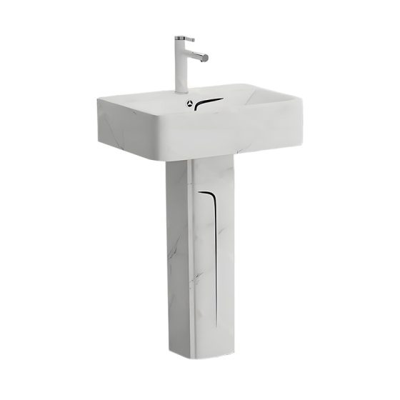 LT-352P-DP-WBLL white pedestal-basins