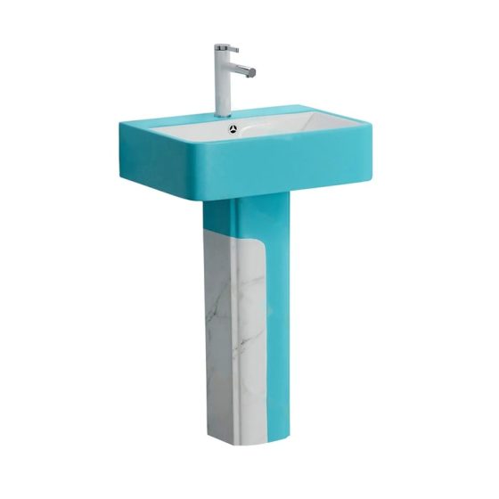 LT-352P-DP-WBU colored pedestal-basins