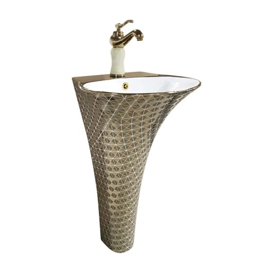 LT-353-GID-GW1 gold pedestal-basins