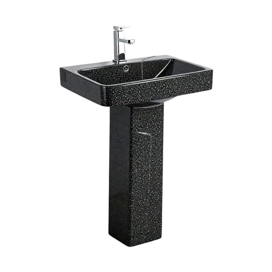 LT-354P-CDG-BL black pedestal-basins
