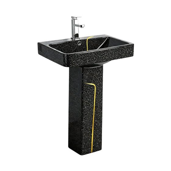 LT-354P-CDG-BLG black pedestal-basins