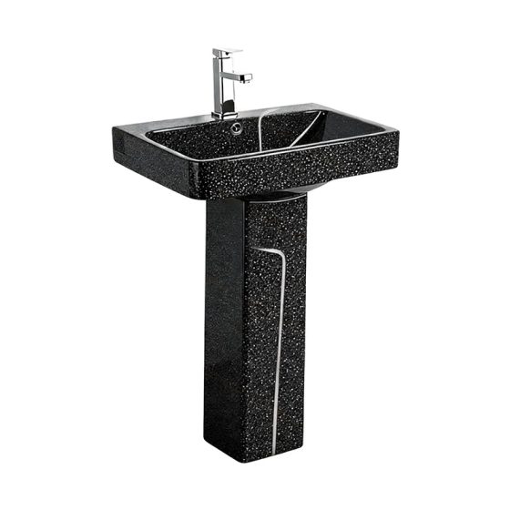 LT-354P-CDG-BLS black pedestal-basins