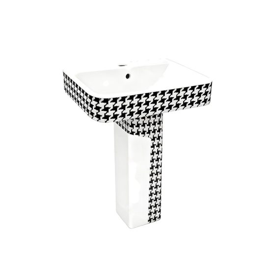 LT-354P-CG-W1 white pedestal-basins