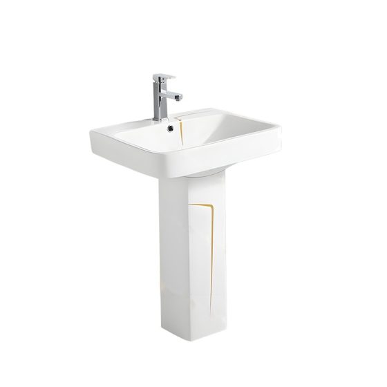 LT-354P-CG-WGL white pedestal-basins